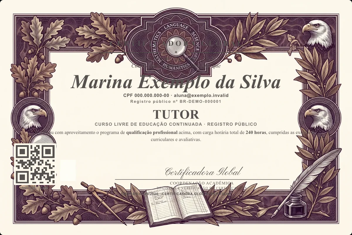 Capa do curso Tutor