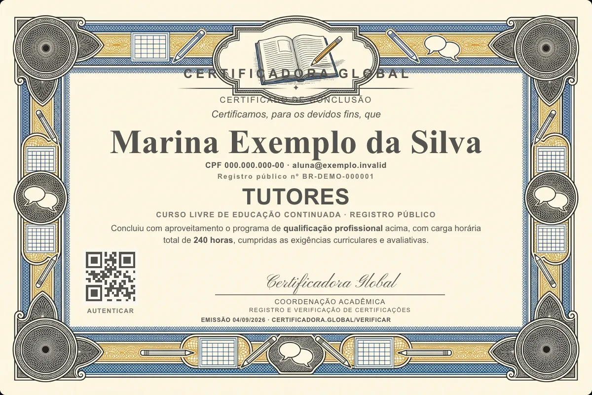 Capa do curso Tutores