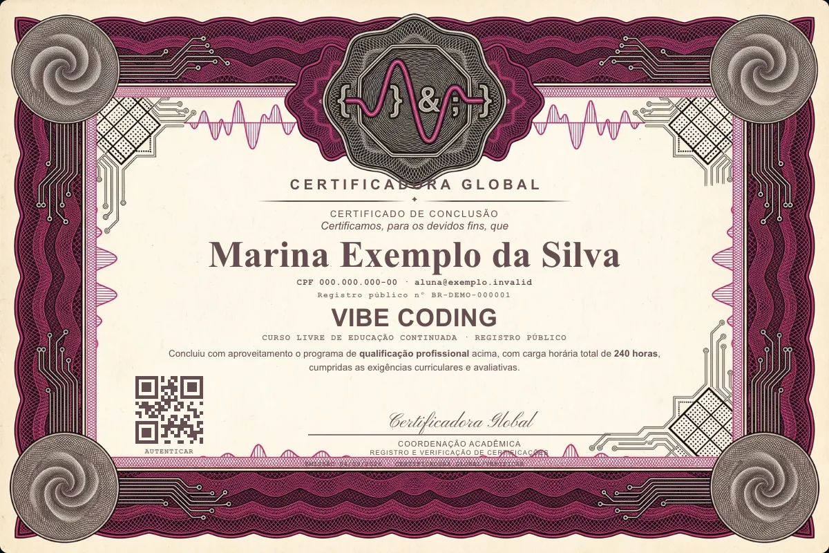 Capa do curso Vibe Coding