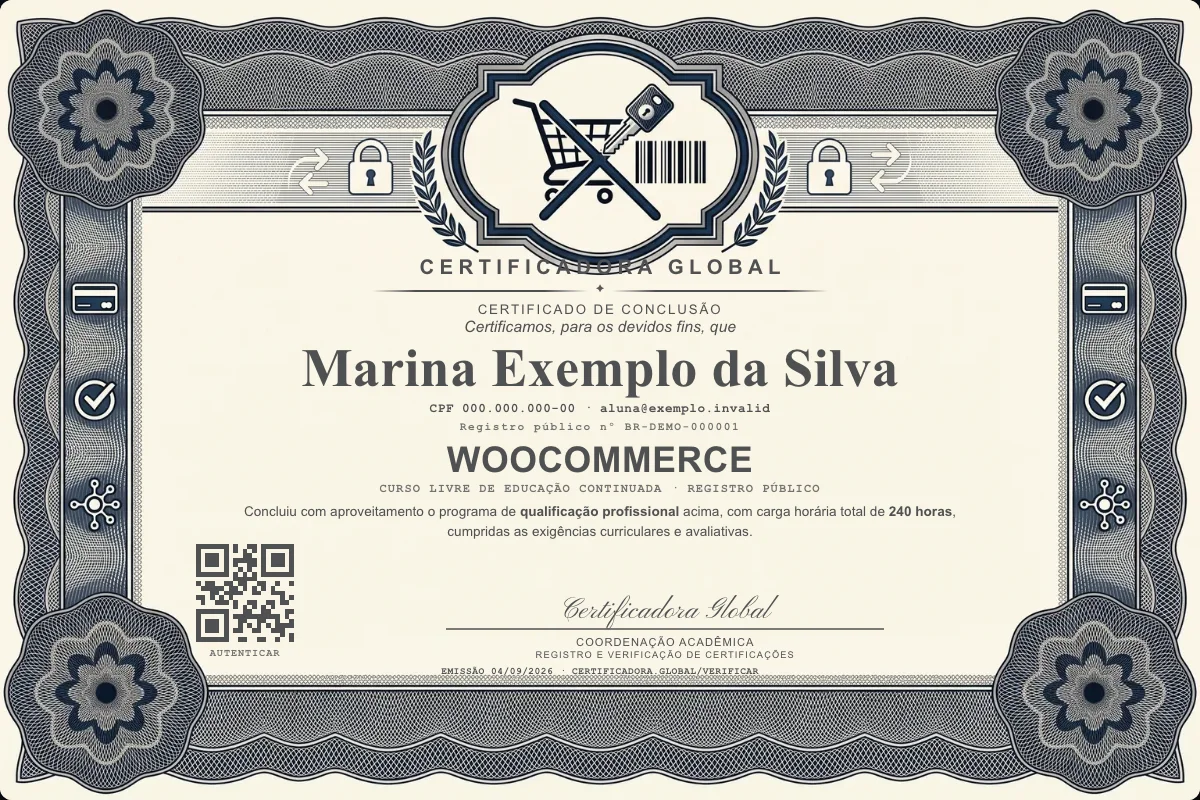 Capa do curso Woocommerce