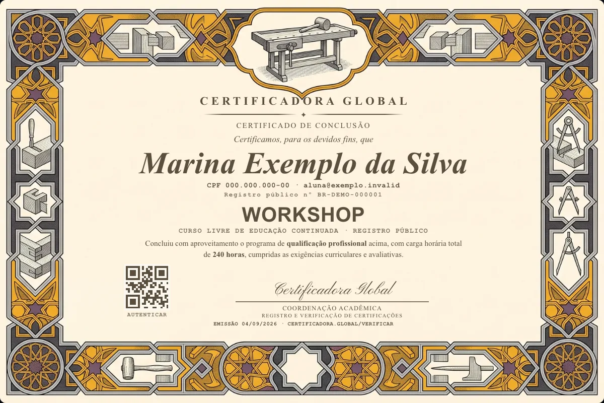 Capa do curso Workshop