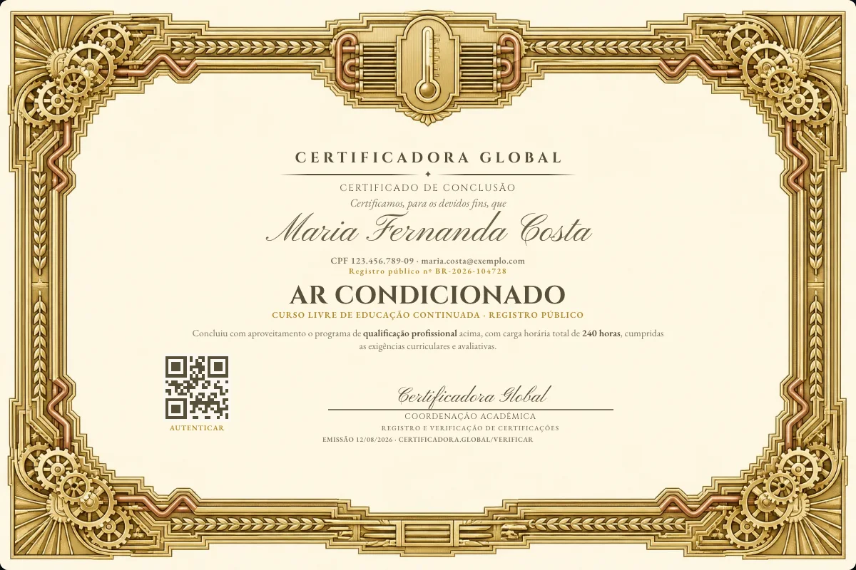 Capa do curso Ar Condicionado