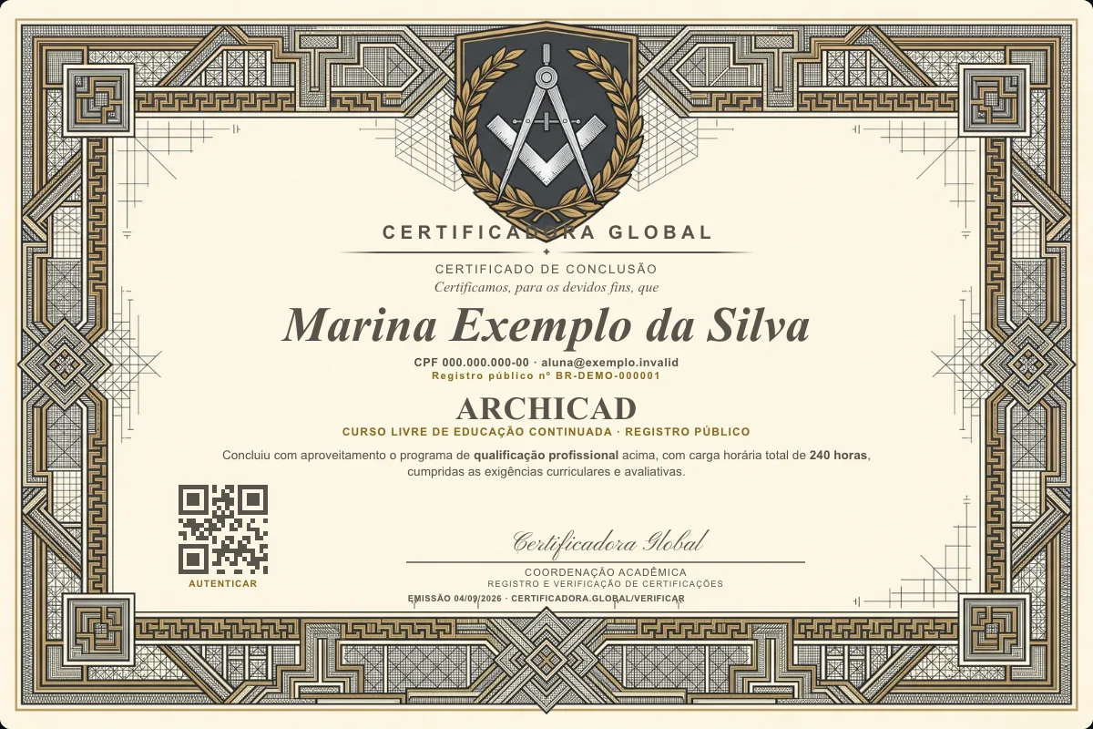 Capa do curso Archicad