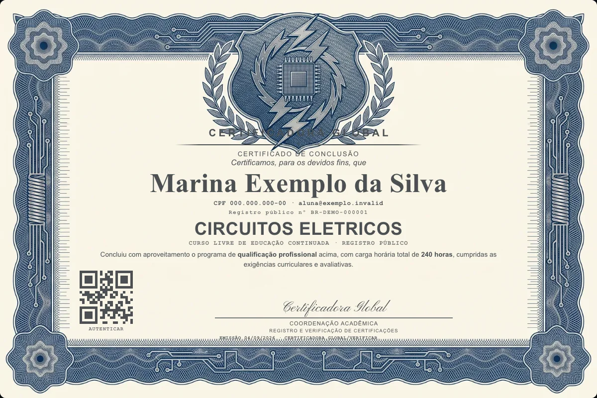 Capa do curso Circuitos Eletricos