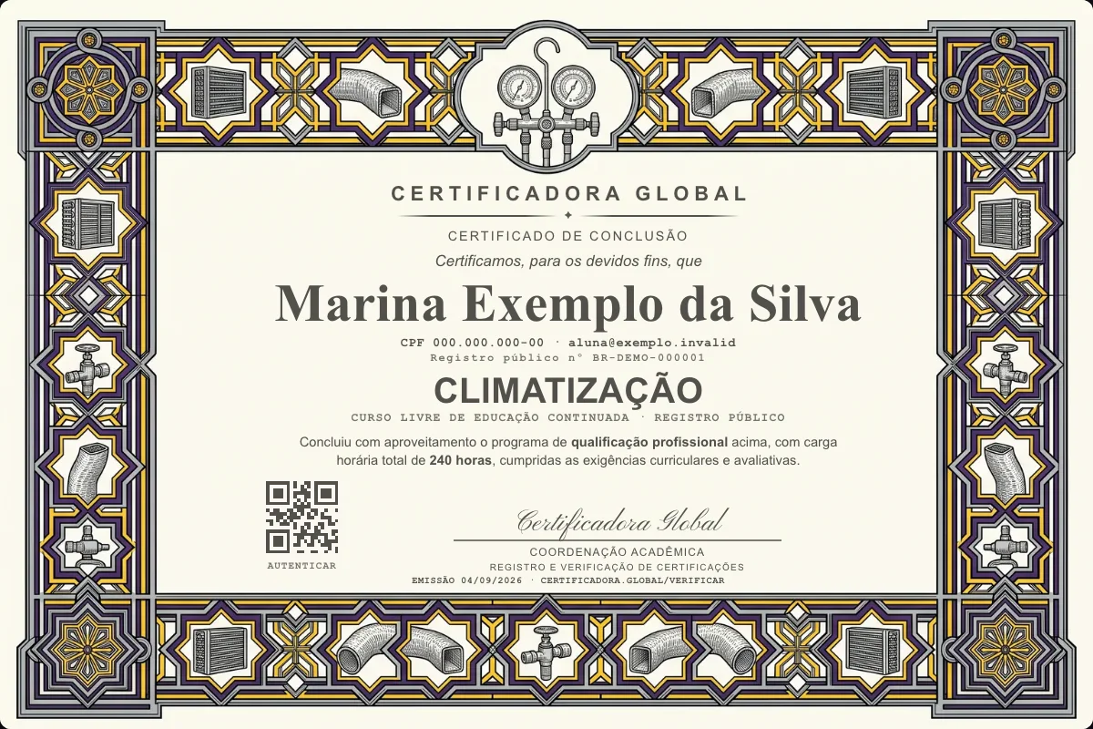 Capa do curso Climatização