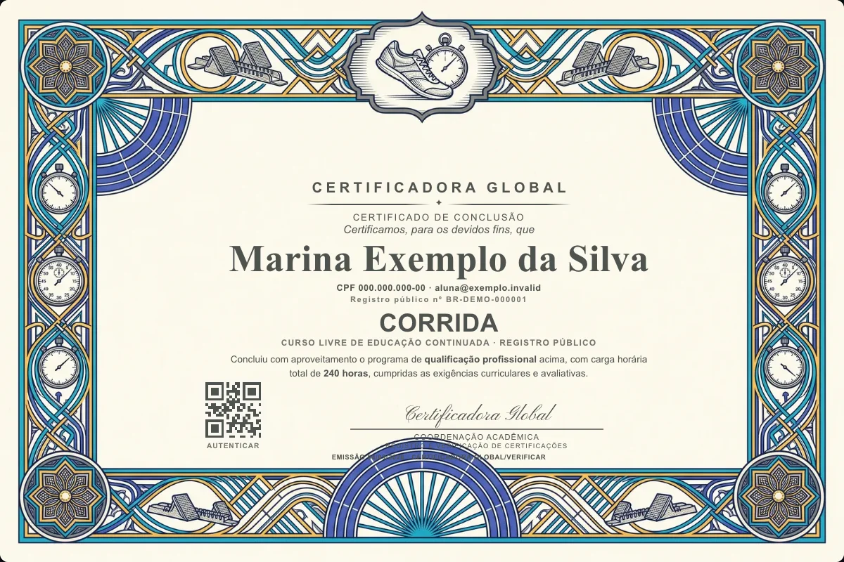 Capa do curso Corrida