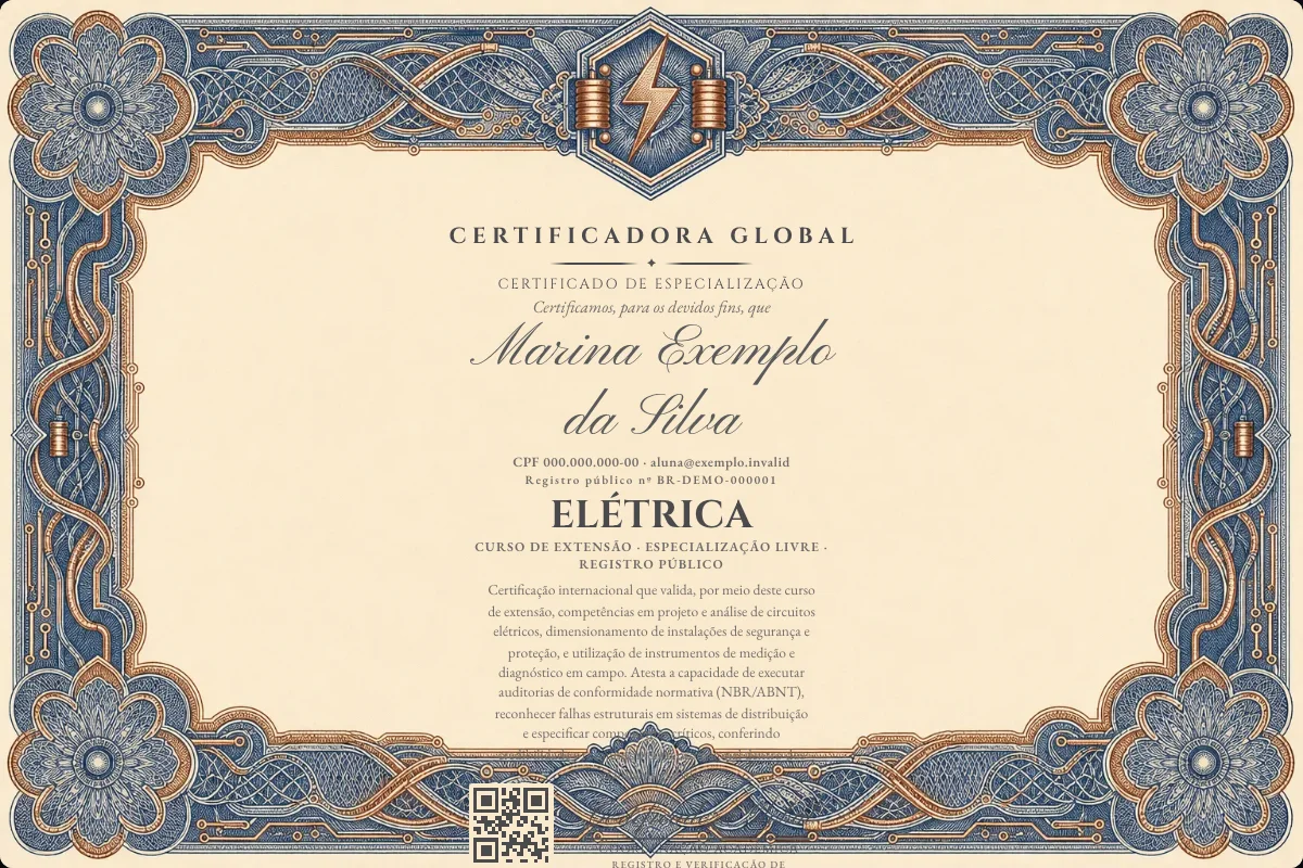 Capa do curso Elétrica