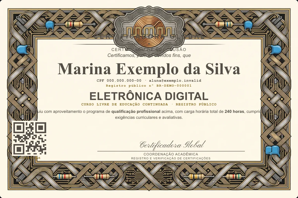 Capa do curso Eletrônica Digital