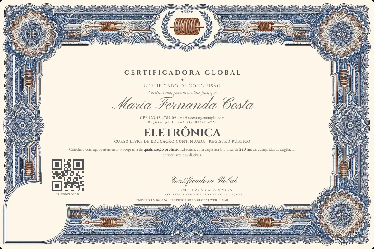 Capa do curso Eletrônica