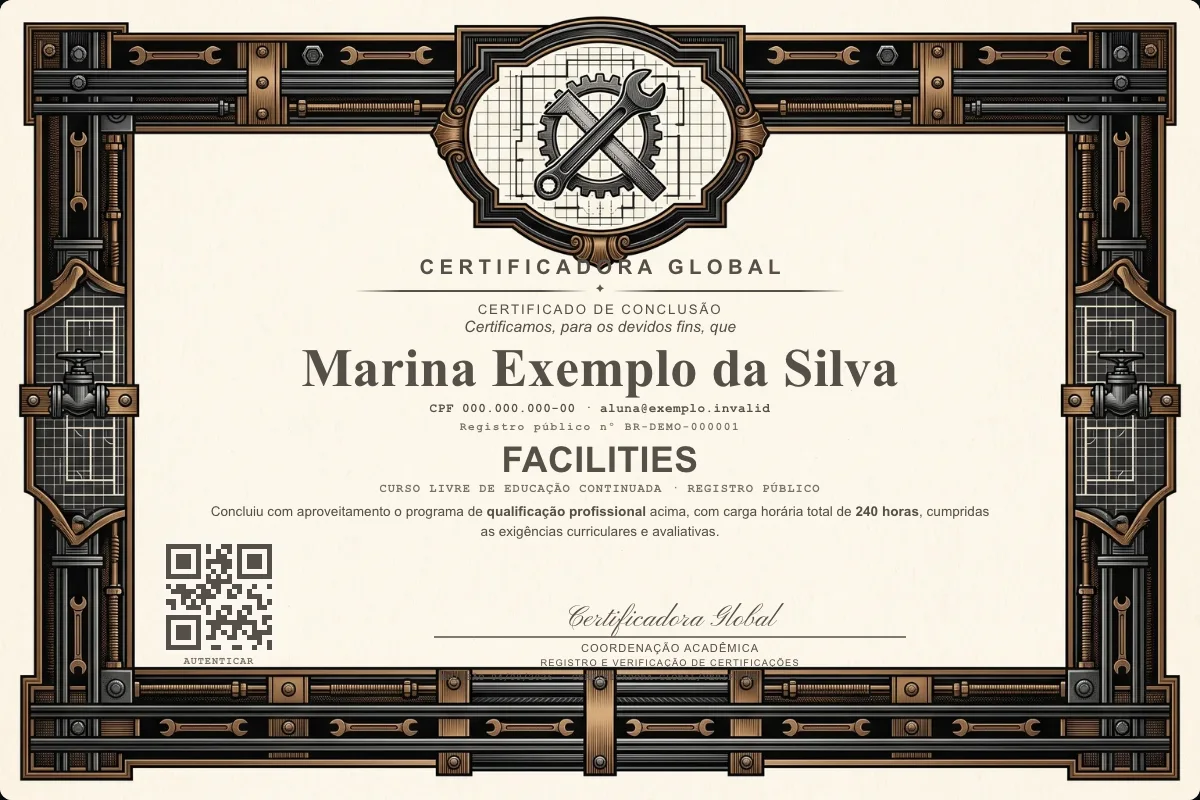 Capa do curso Facilities