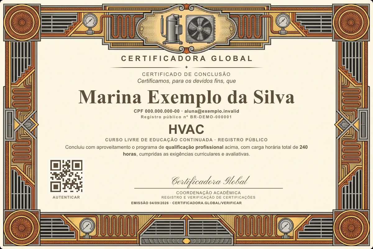 Capa do curso Hvac