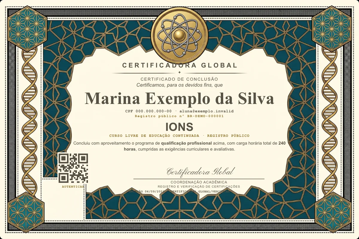 Capa do curso Ions