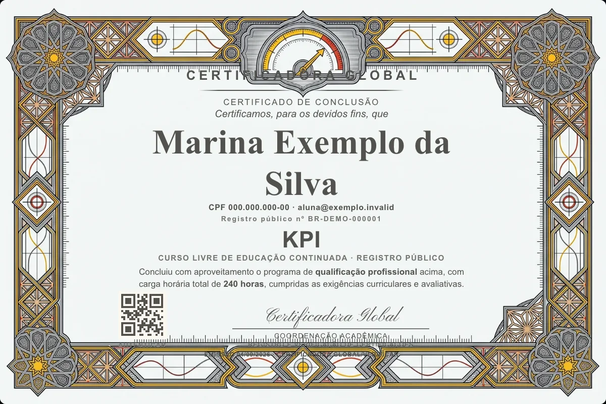Capa do curso Kpi