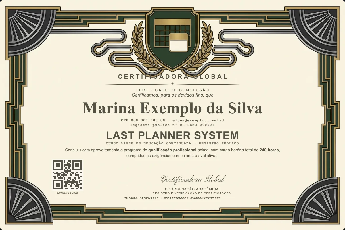 Capa do curso Last Planner System