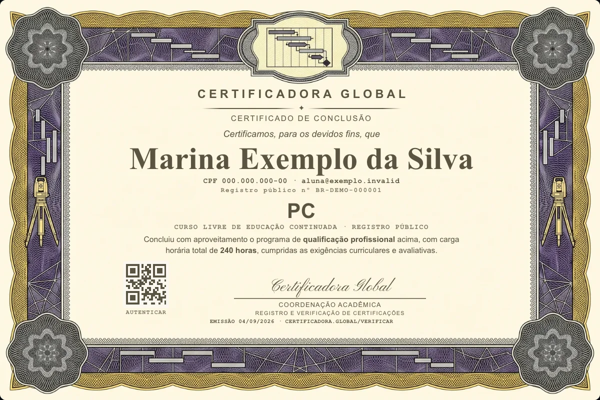 Capa do curso Pc