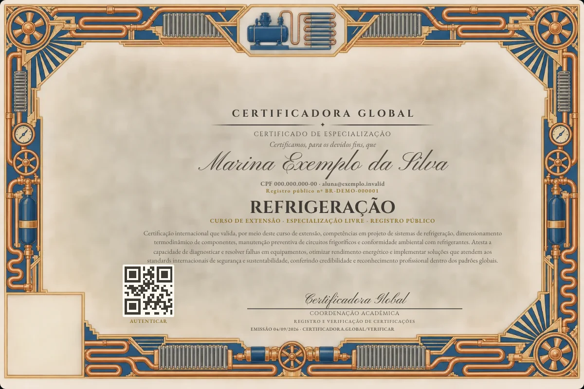 Capa do curso Refrigeração