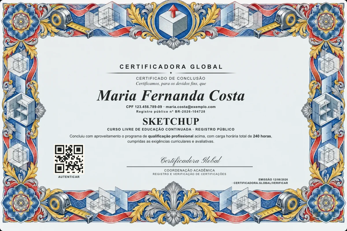 Capa do curso Sketchup