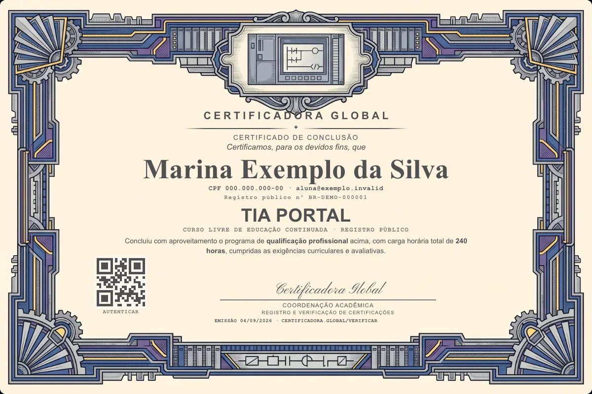 Capa do curso Tia Portal