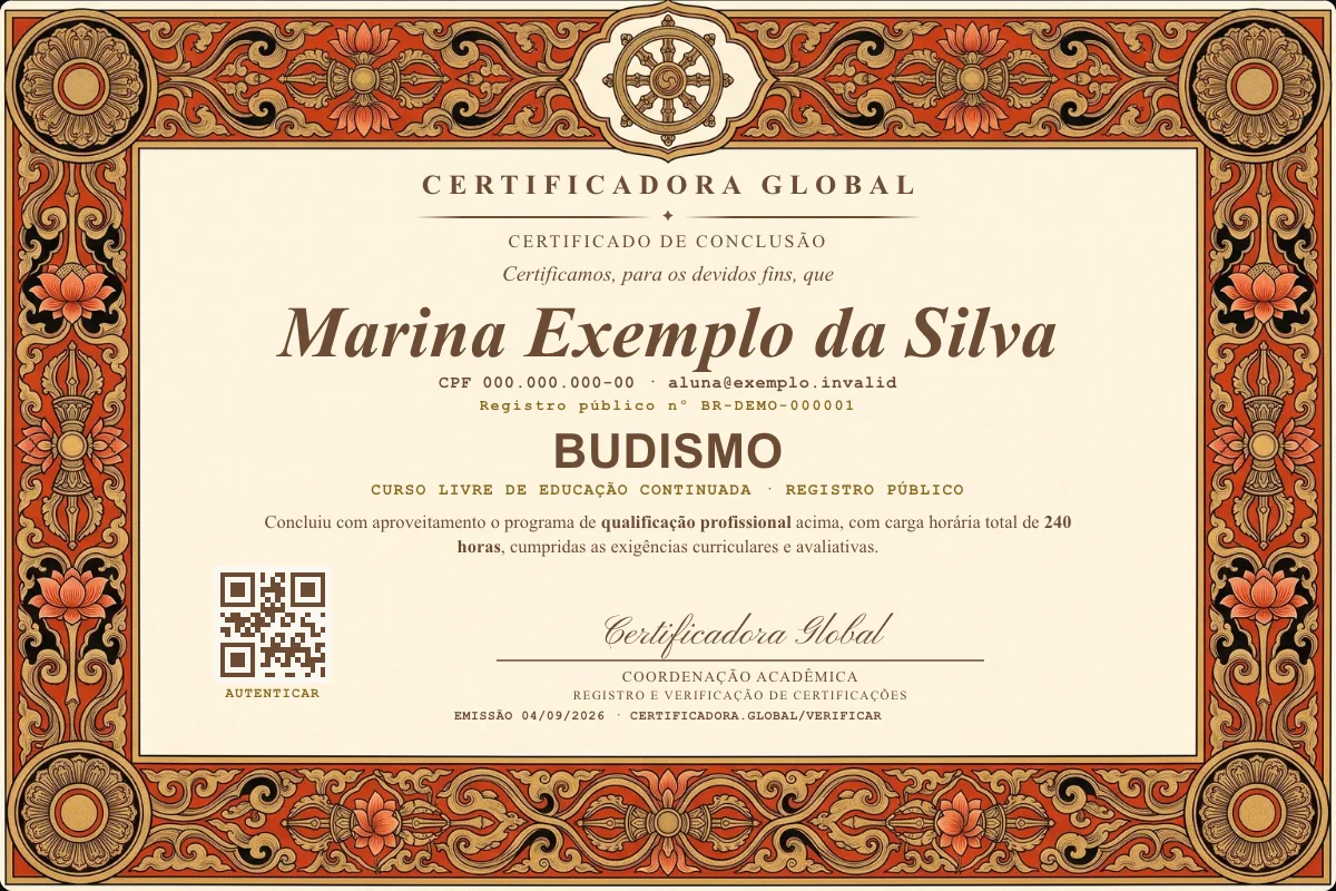 Capa do curso Budismo