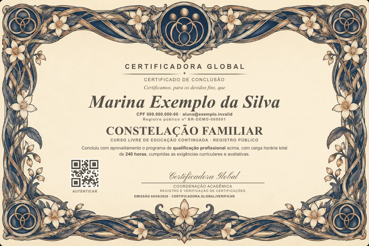 Capa do curso Constelação Familiar