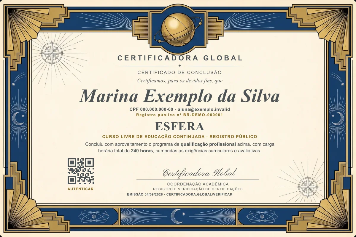 Capa do curso Esfera