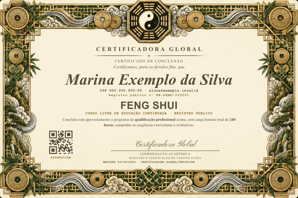 Capa do curso Feng Shui