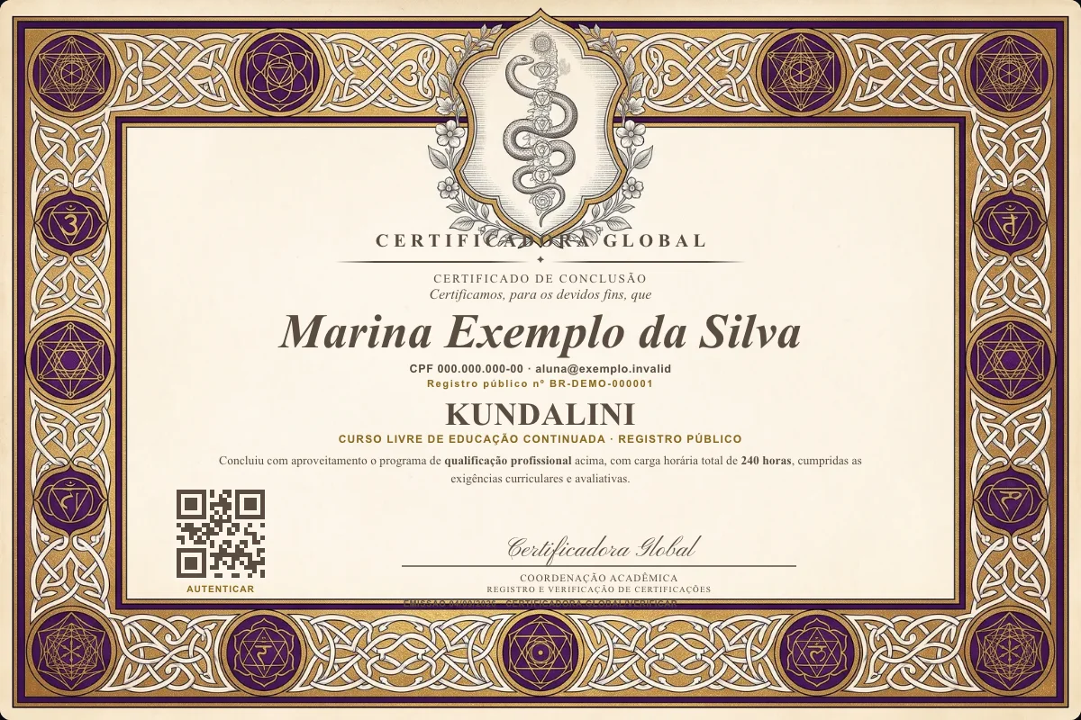 Capa do curso Kundalini