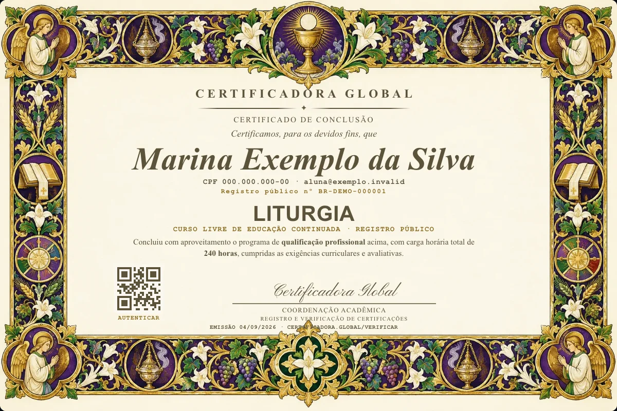 Capa do curso Liturgia
