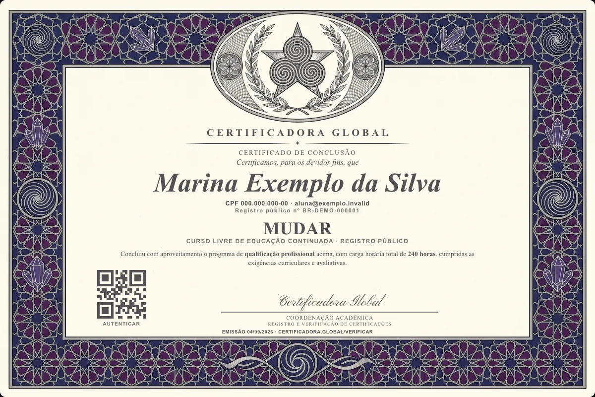 Capa do curso Mudar