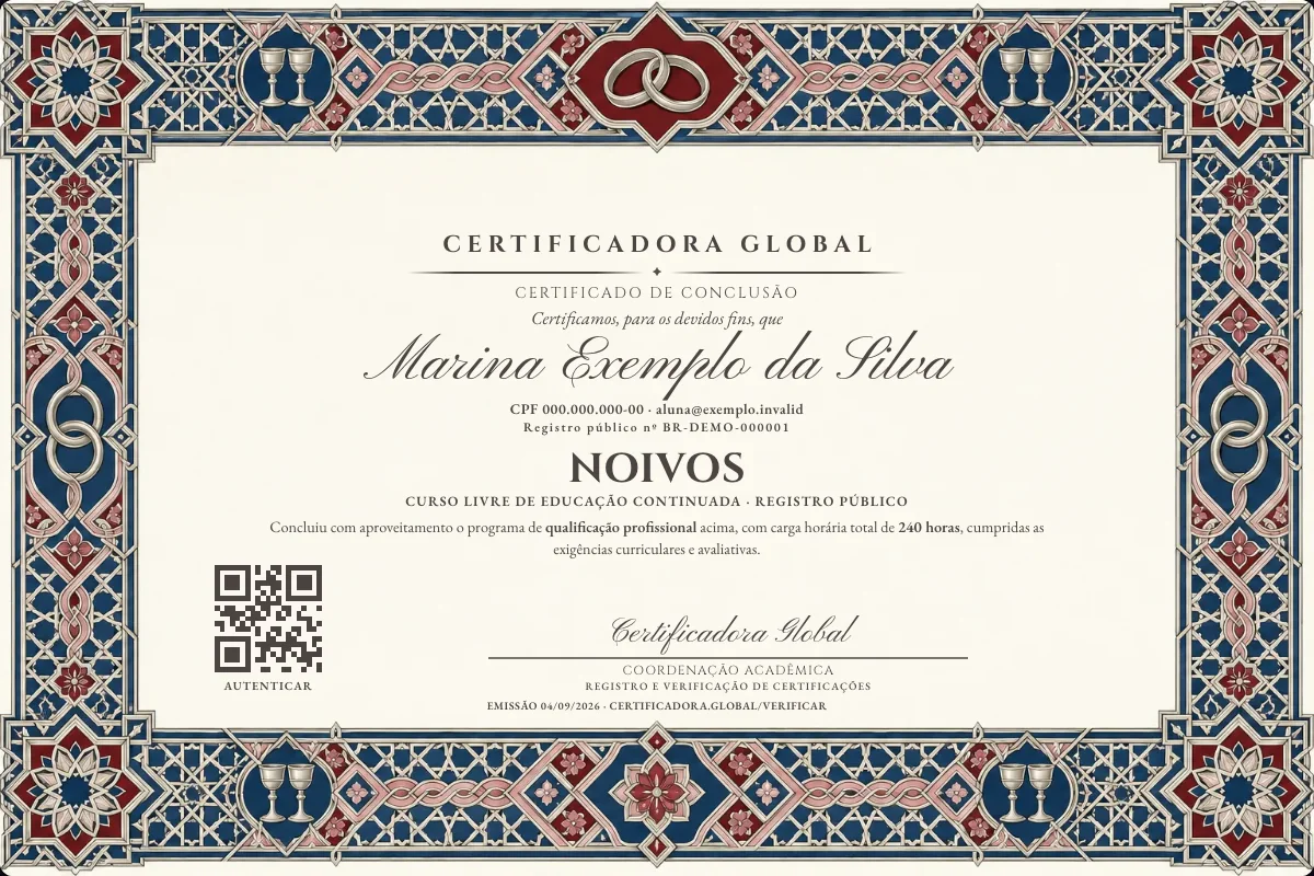 Capa do curso Noivos