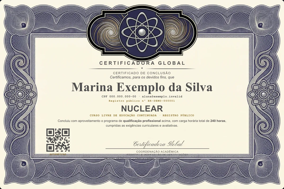 Capa do curso Nuclear