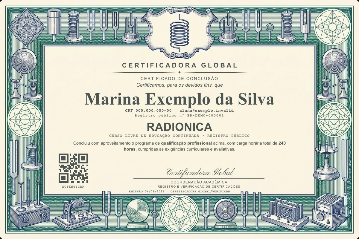 Capa do curso Radionica