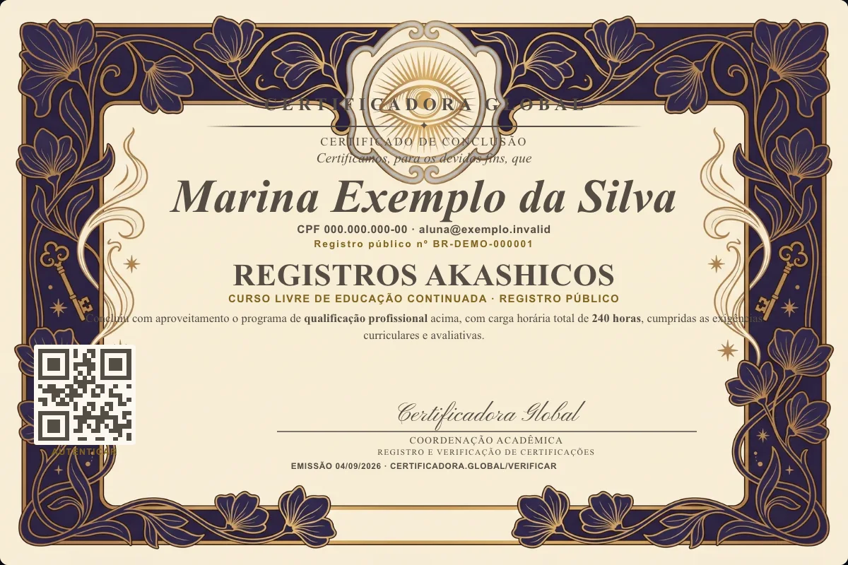 Capa do curso Registros Akashicos