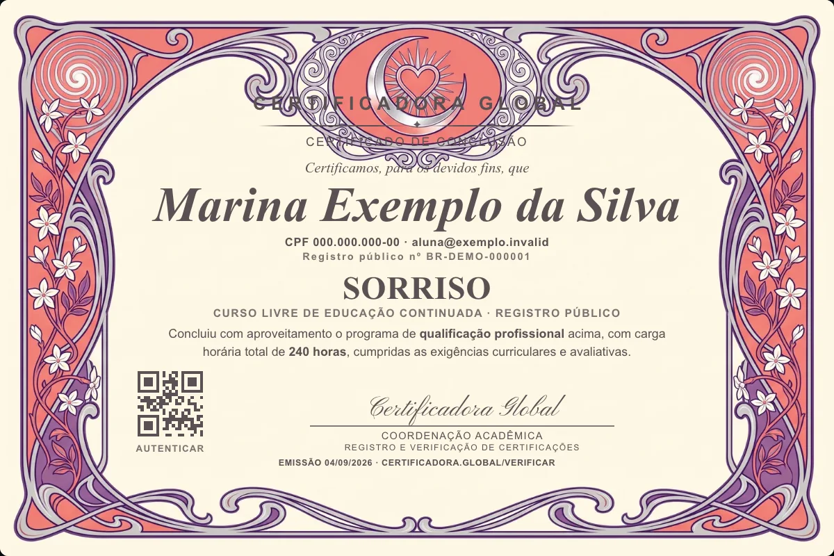 Capa do curso Sorriso