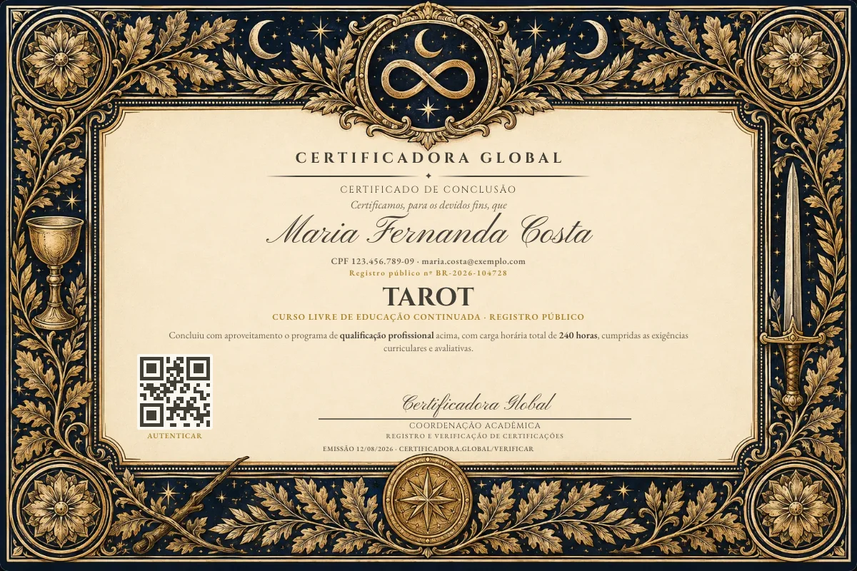 Capa do curso Tarot