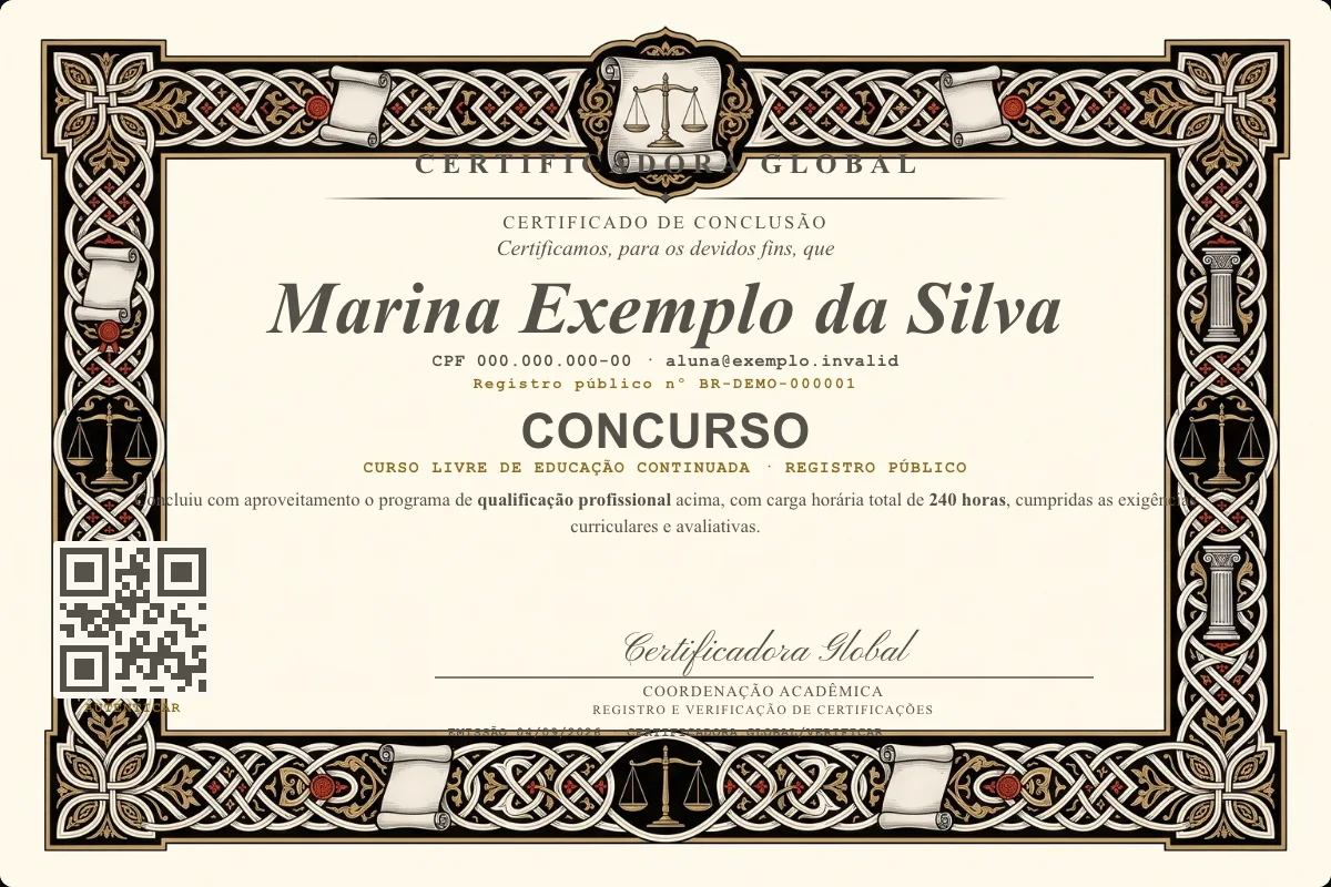 Capa do curso Concurso