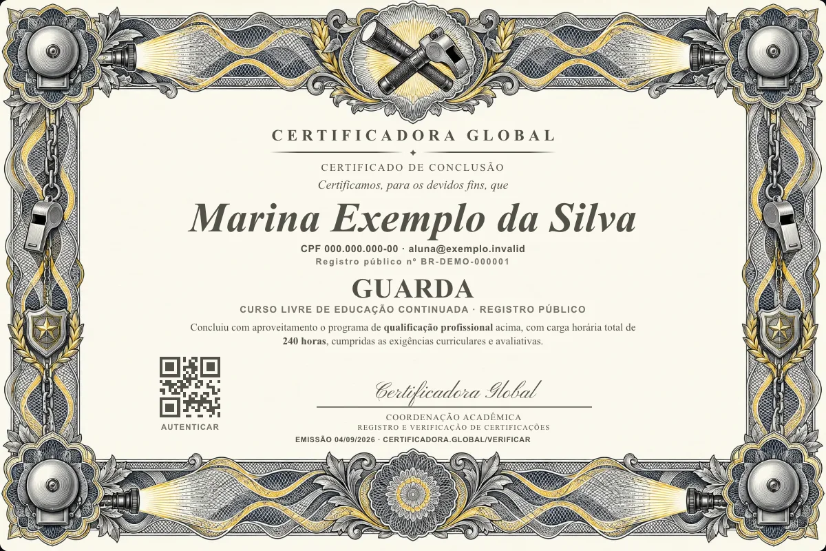 Capa do curso Guarda