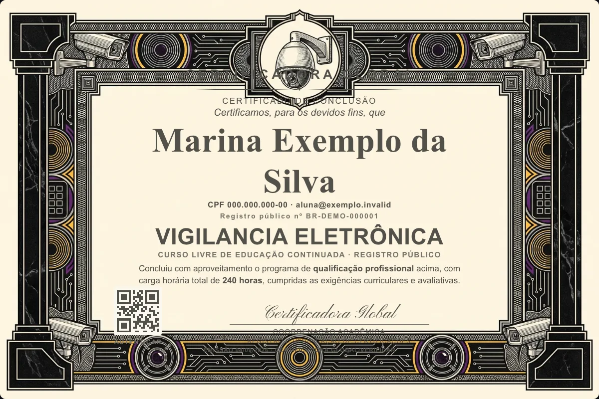 Capa do curso Vigilancia Eletrônica