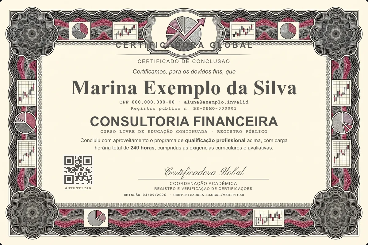 Capa do curso Consultoria Financeira