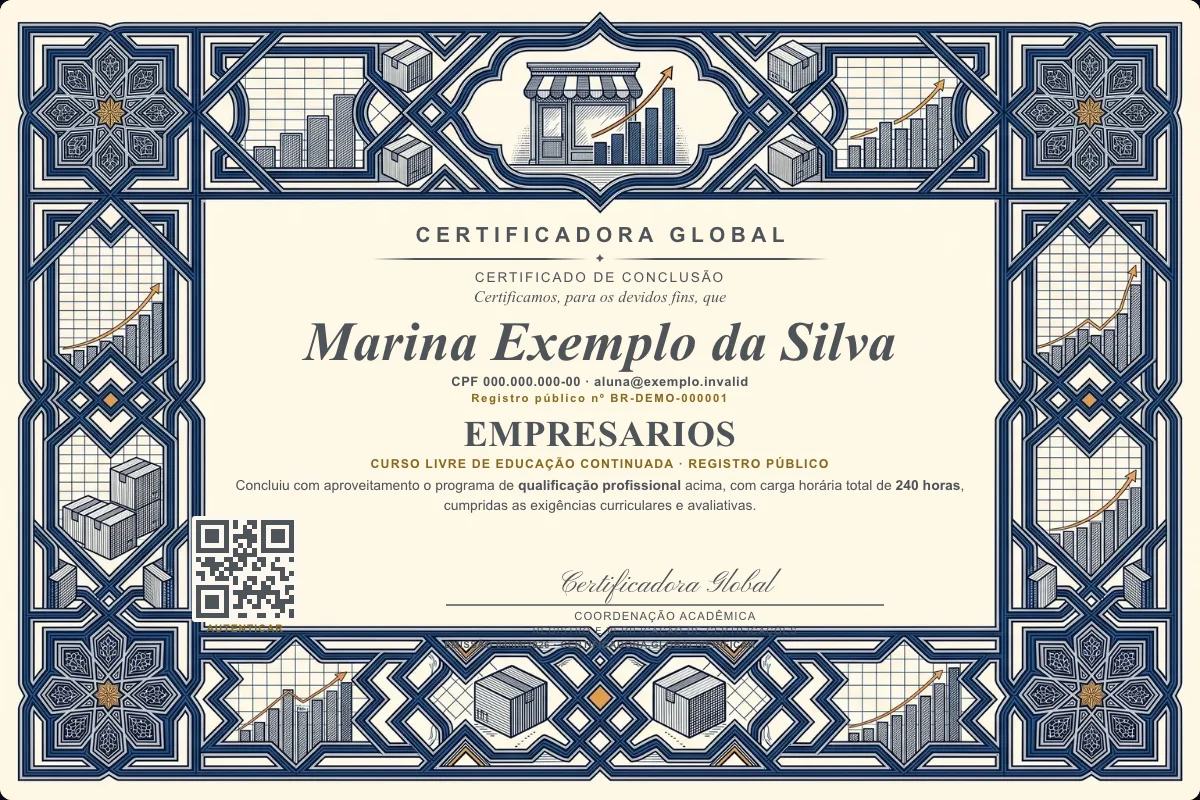 Capa do curso Empresarios