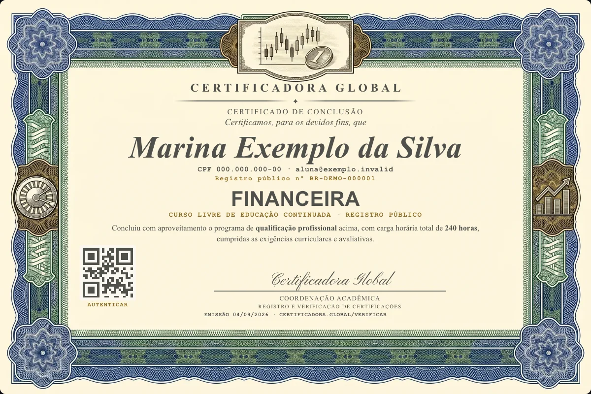 Capa do curso Financeira