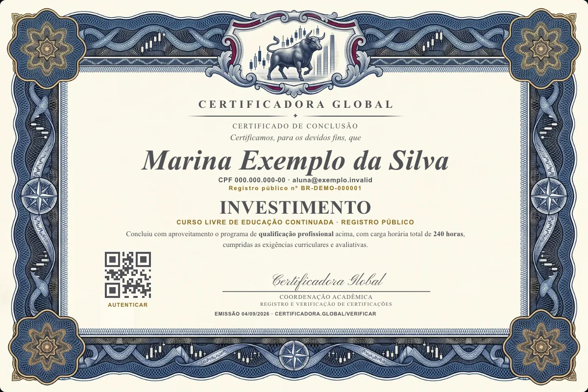 Capa do curso Investimento