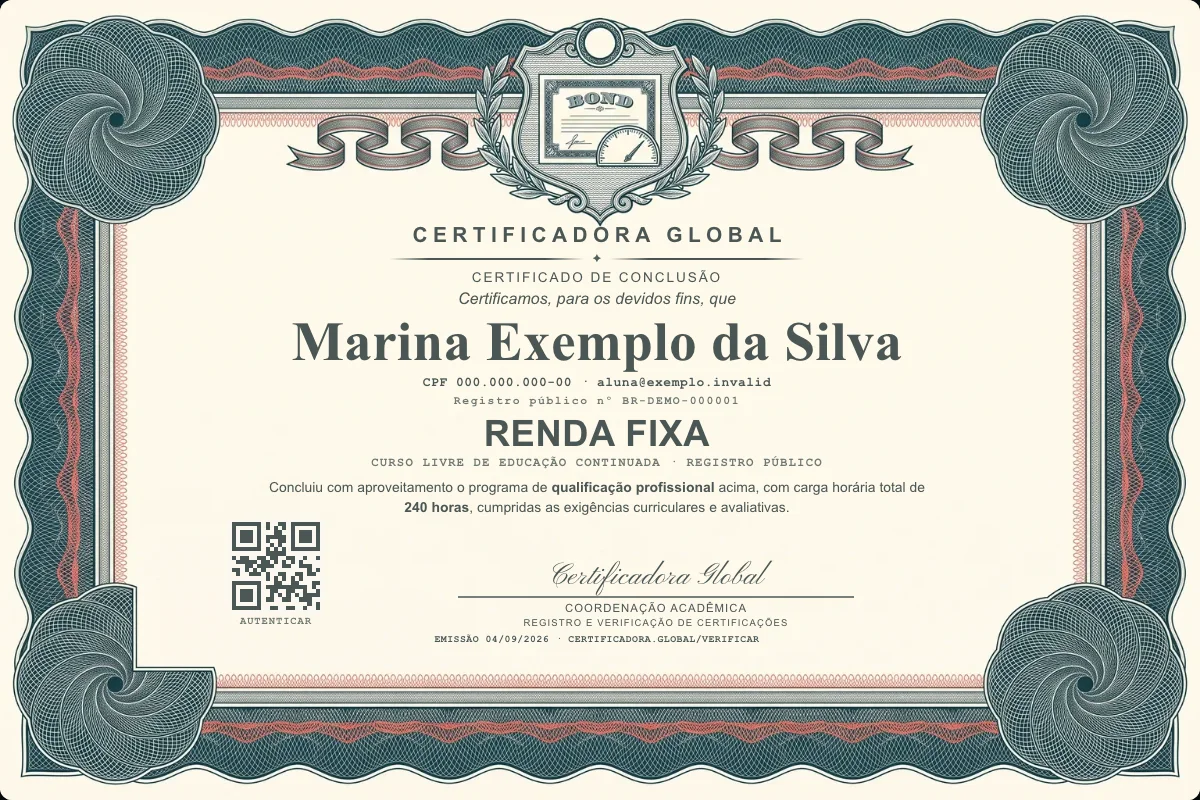 Capa do curso Renda Fixa