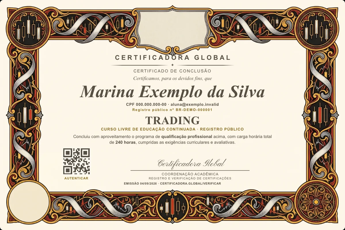 Capa do curso Trading