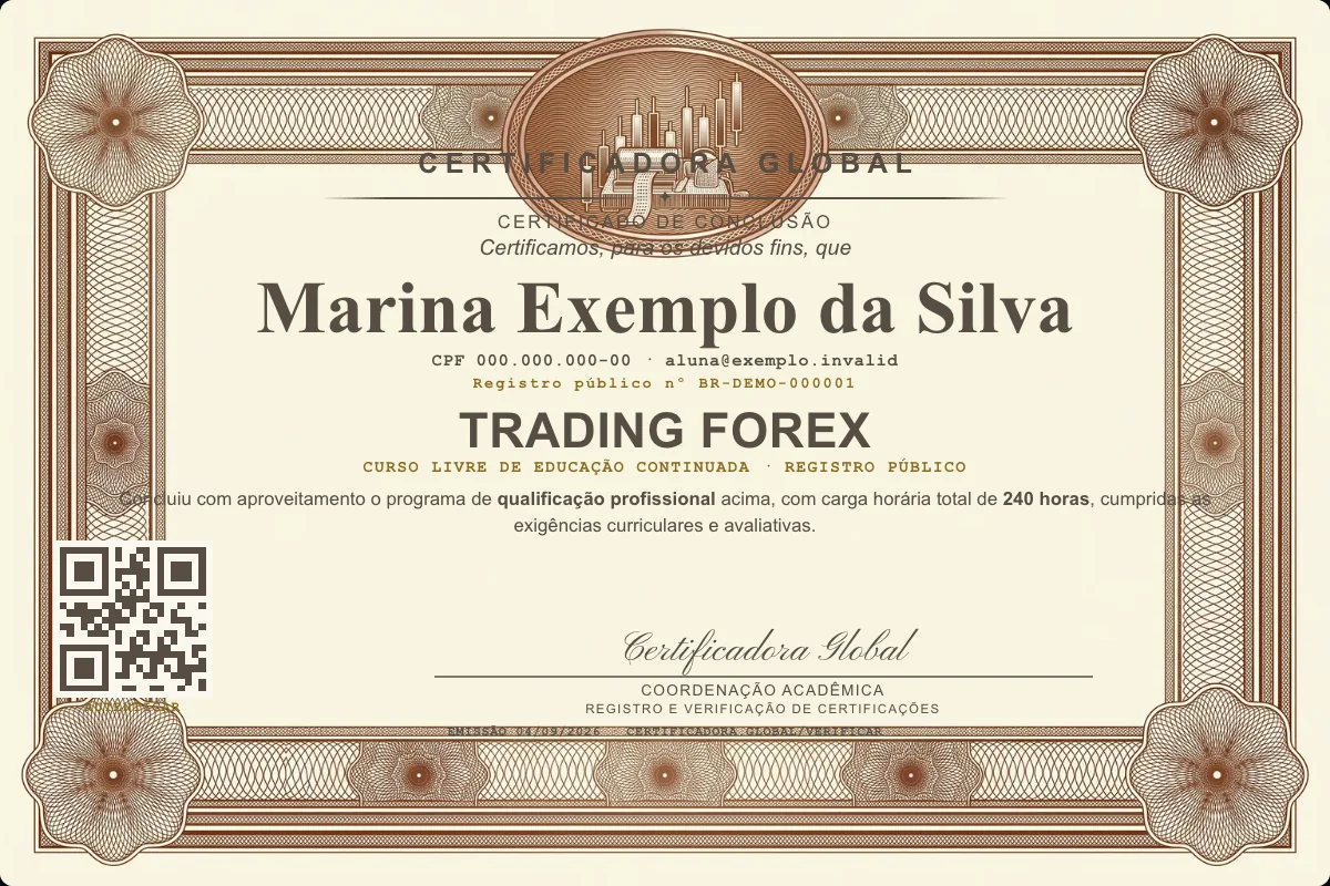 Capa do curso Trading Forex