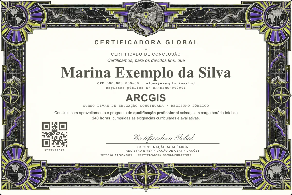 Capa do curso Arcgis