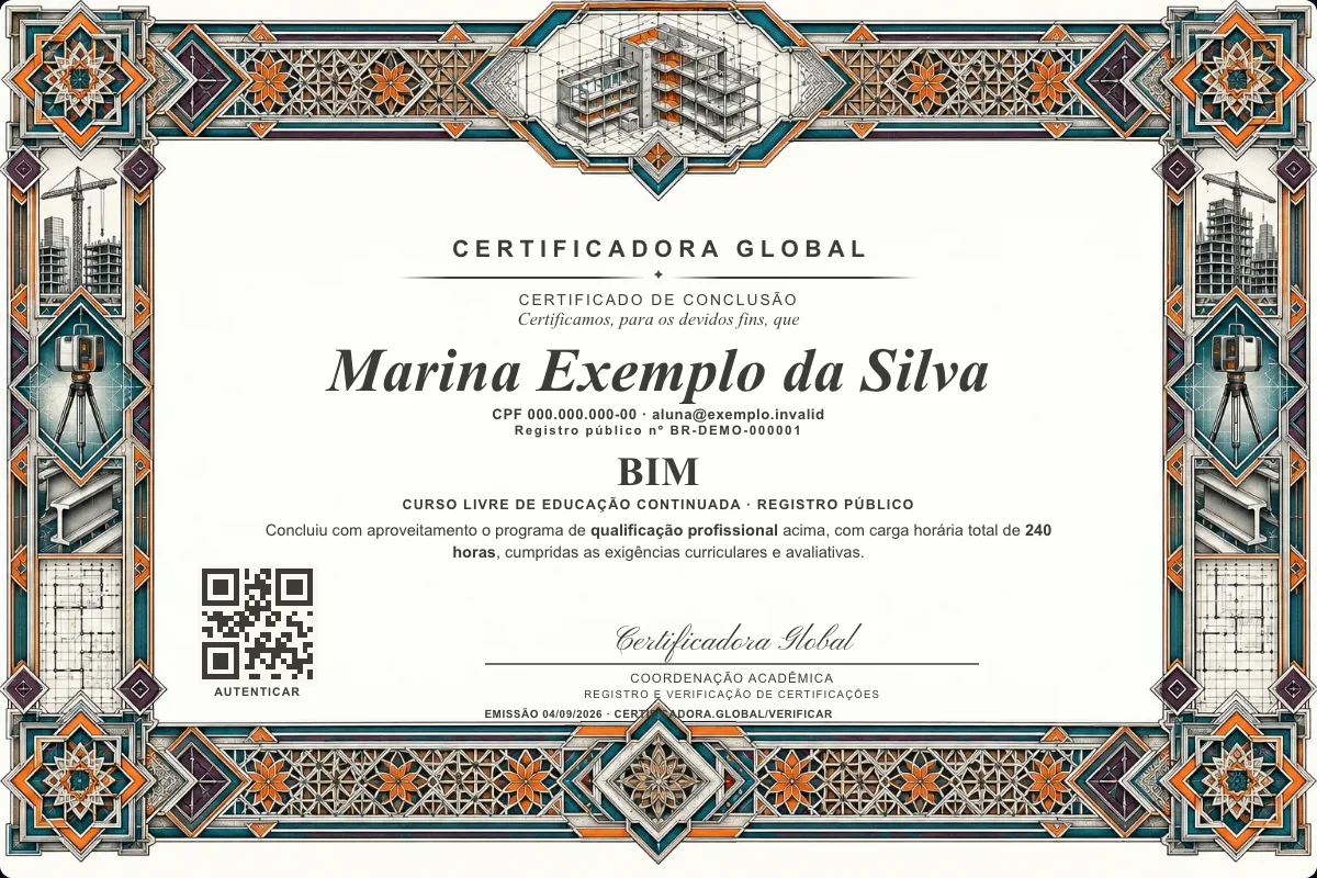 Capa do curso BIM