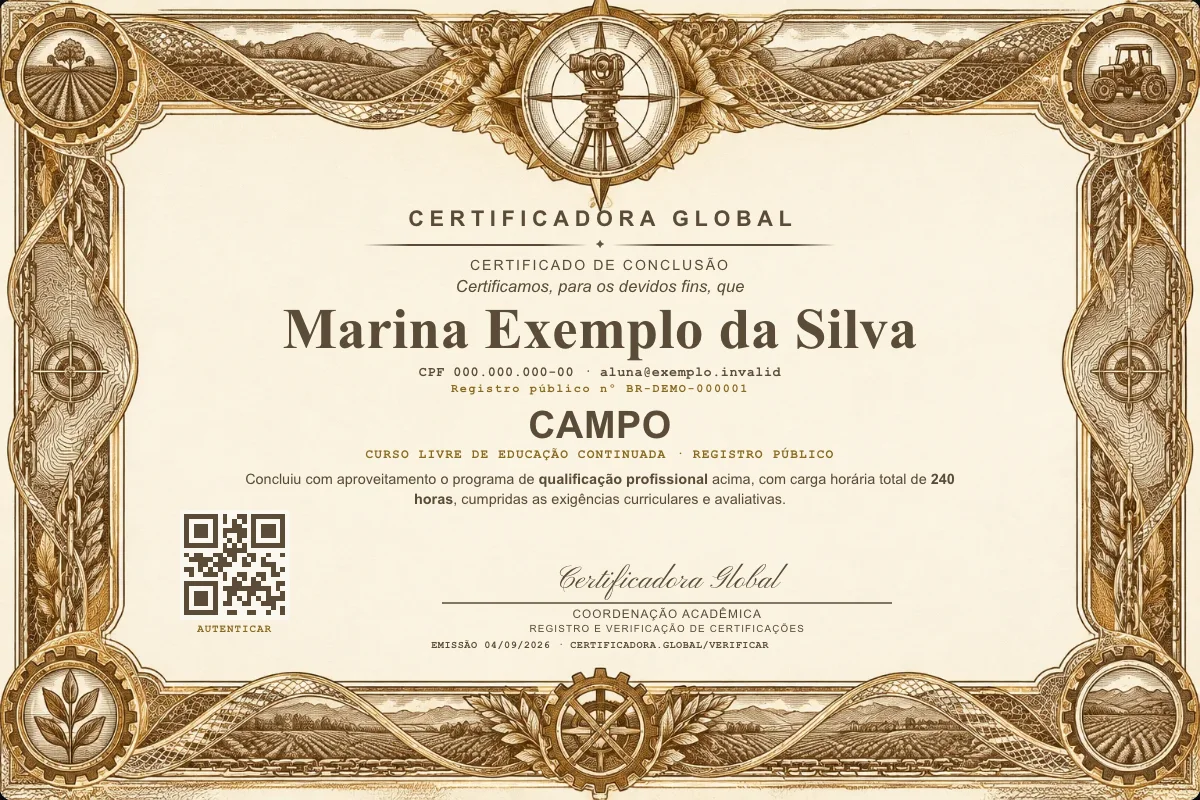 Capa do curso Campo