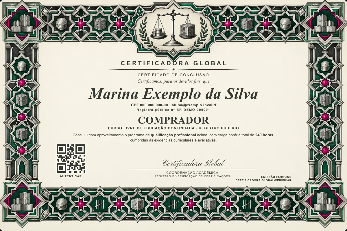 Capa do curso Comprador
