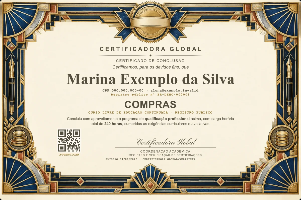 Capa do curso Compras